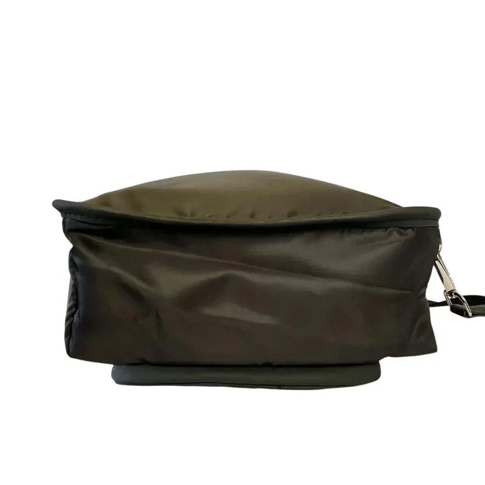 New! Rabanne Black Drawstring Sling Bag Crossbody Single-Strap Backpack NWOT